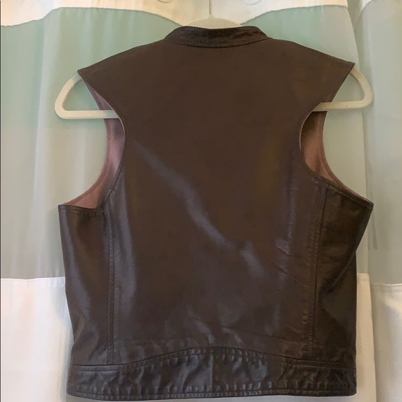 Billy Reid leather moto vest, size S - Picture 5 of 7